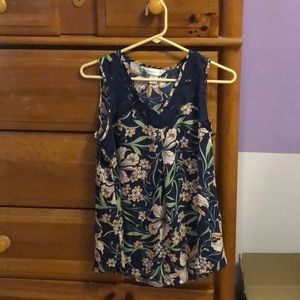 Christopher & Banks Floral Print Top-Women’s